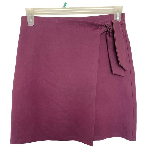 Loft Outlet Womens Short mini Skirt Faux Wrap Stretch Work Wear Career Sz Small - Picture 1 of 12